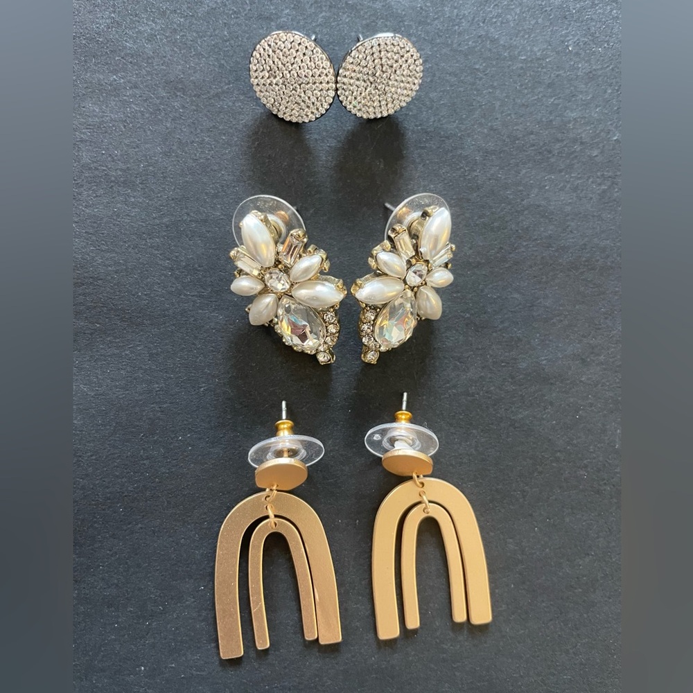 3 Pairs of Earrings